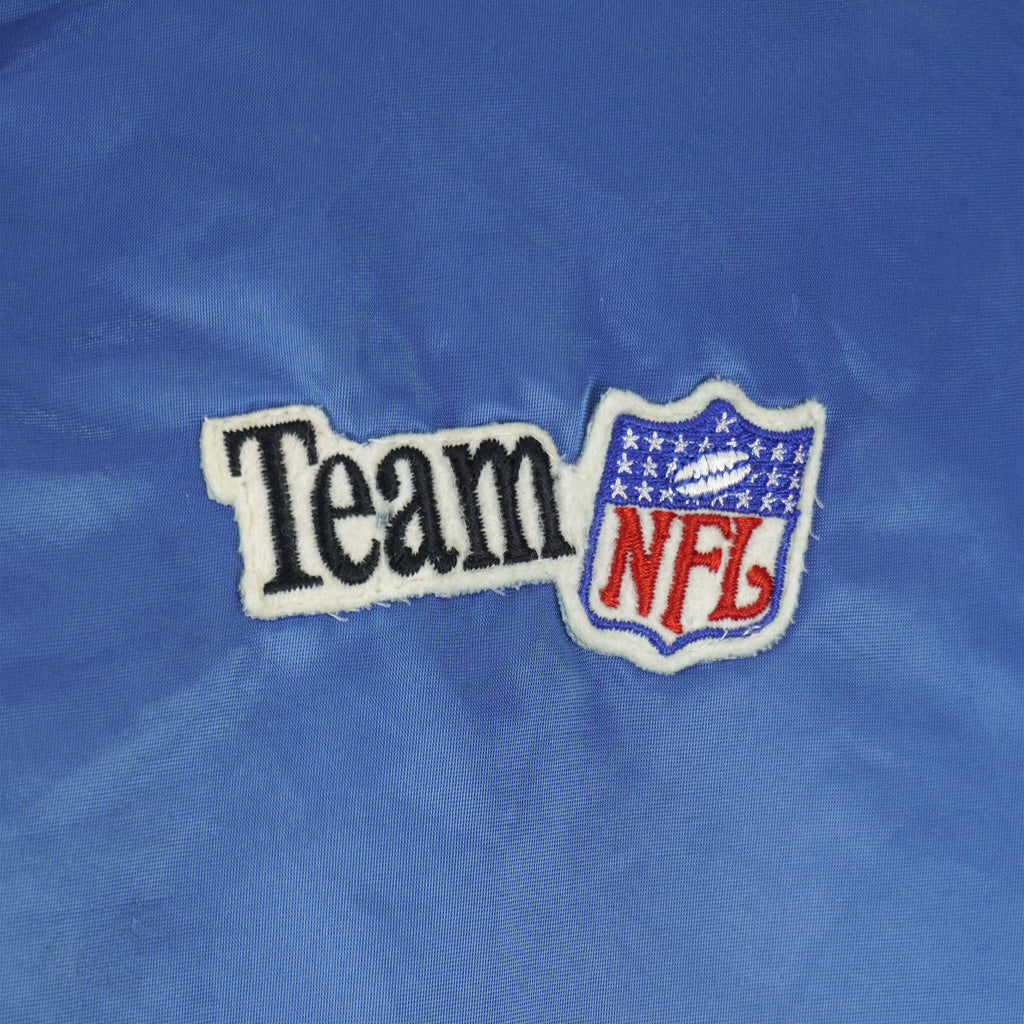 NFL (Chalk Line) - New York Giants Embroidered Satin Jacket 1980s Large Vintage Retro Football