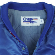 NFL (Chalk Line) - New York Giants Embroidered Satin Jacket 1980s Large Vintage Retro Football