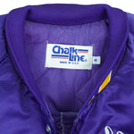 NFL (Chalk Line) - Minnesota Vikings Button-Up Satin Jackets 1990s Medium Vintage Retro Football