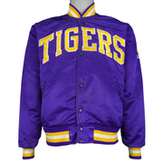 Starter - Louisiana State University LSU Tigers Satin Jacket 1990s Medium Vintage Retro