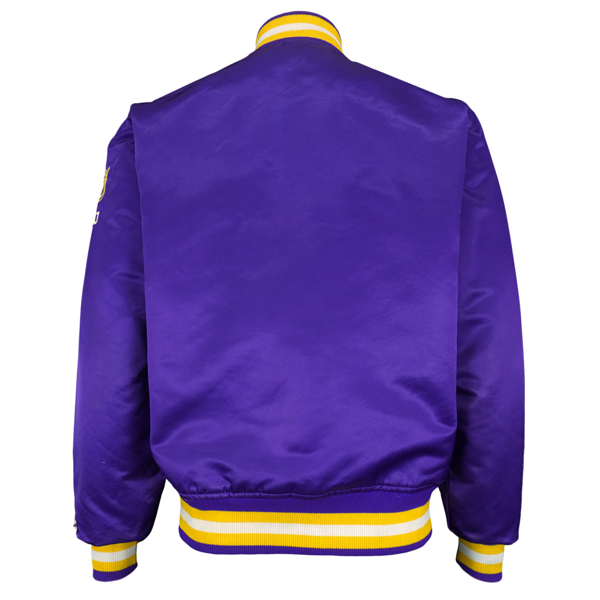 Starter - Louisiana State University LSU Tigers Satin Jacket 1990s Medium Vintage Retro