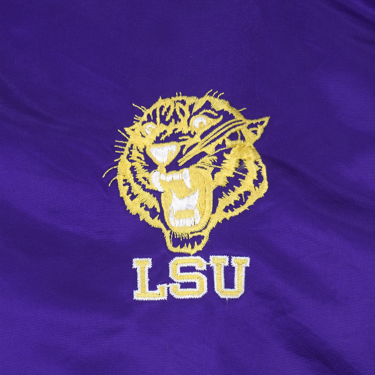 Starter - Louisiana State University LSU Tigers Satin Jacket 1990s Medium Vintage Retro