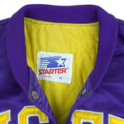 Starter - Louisiana State University LSU Tigers Satin Jacket 1990s Medium Vintage Retro