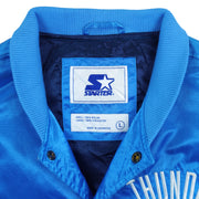 Starter - NBA Oklahoma City Thunder Button-Up Satin Jacket 2000s Large Vintage Retro Basketball