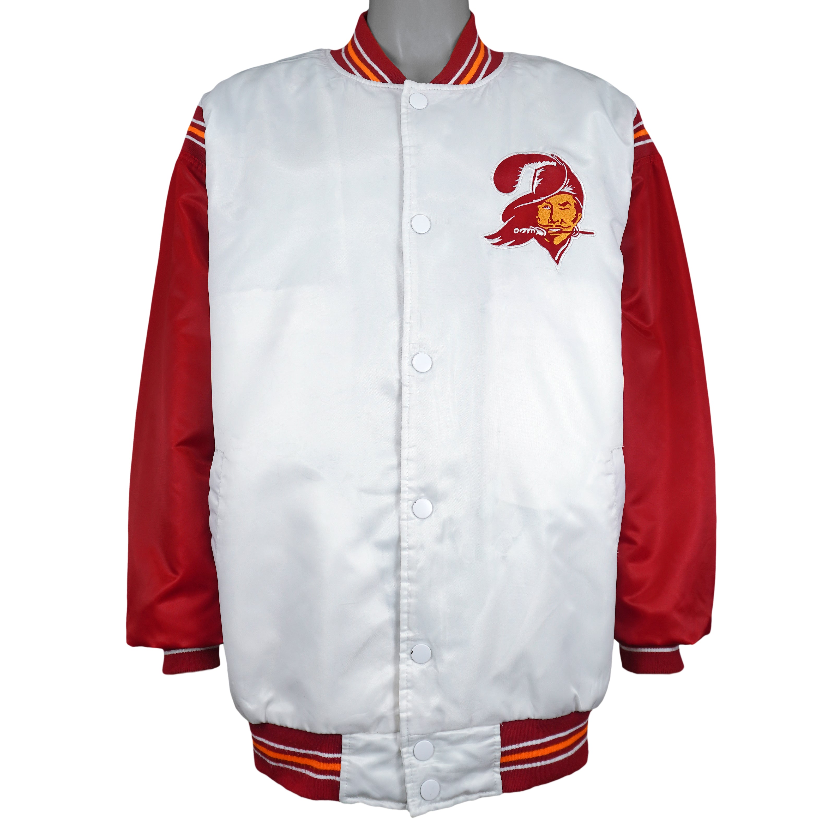 Starter - NFL Tampa Bay Buccaneers Button-Up Satin Jacket 1990s XX-Large Vintage Retro Football