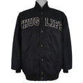 Vintage - Thug Life Button-Up Satin Jacket 1990s Large Vintage Retro