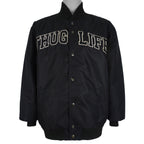 Vintage - Thug Life Button-Up Satin Jacket 1990s Large Vintage Retro