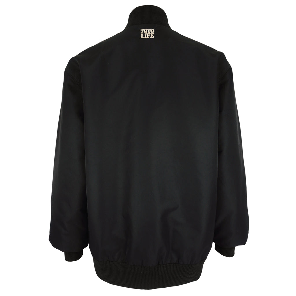 Vintage - Thug Life Button-Up Satin Jacket 1990s Large Vintage Retro
