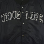Vintage - Thug Life Button-Up Satin Jacket 1990s Large Vintage Retro
