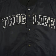 Vintage - Thug Life Button-Up Satin Jacket 1990s Large Vintage Retro