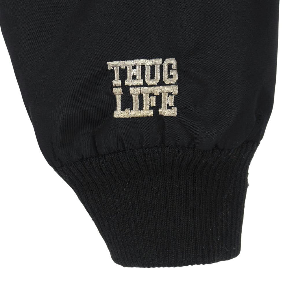 Vintage - Thug Life Button-Up Satin Jacket 1990s Large Vintage Retro