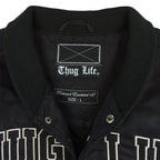 Vintage - Thug Life Button-Up Satin Jacket 1990s Large Vintage Retro