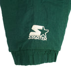 Starter - NCAA Michigan State Spartans Hooded Jacket 1990s Large Vintage Retro