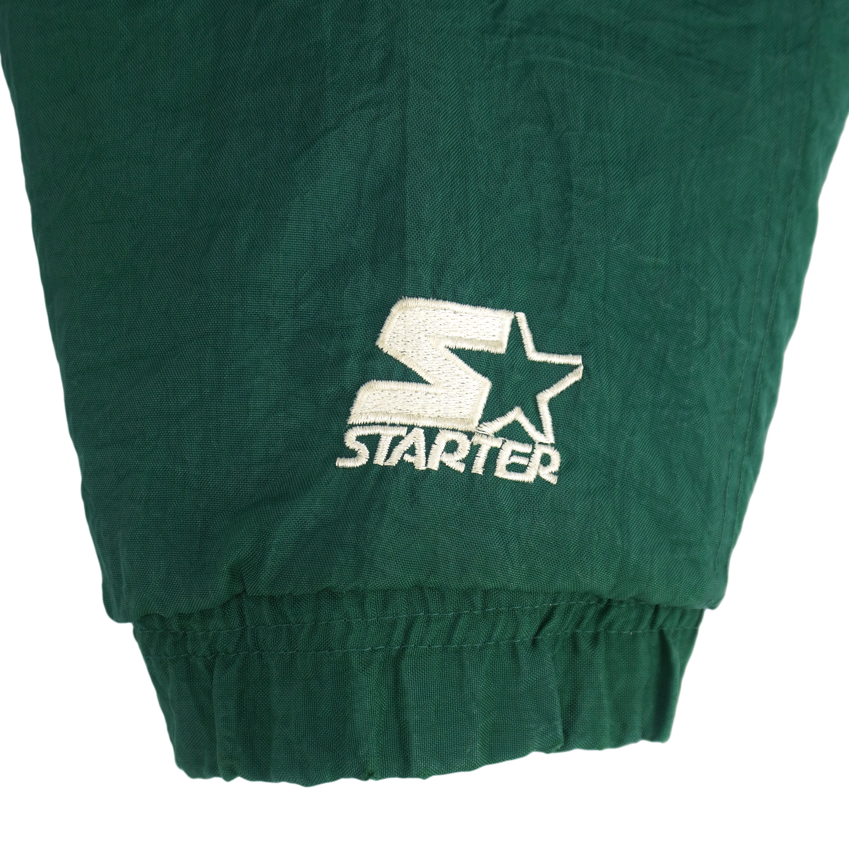 Starter - NCAA Michigan State Spartans Hooded Jacket 1990s Large Vintage Retro