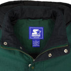 Starter - NCAA Michigan State Spartans Hooded Jacket 1990s Large Vintage Retro