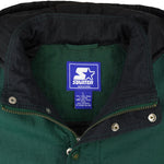 Starter - NCAA Michigan State Spartans Hooded Jacket 1990s Large Vintage Retro