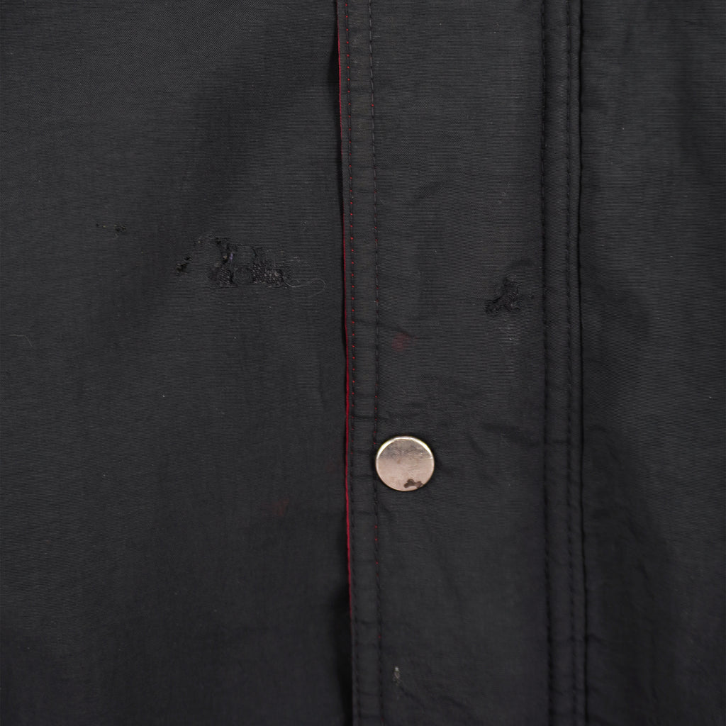 NBA (Competitor) - Chicago Bulls Zip & Button Up Windbreaker 1990s X-Large Vintage Retro Basketball
