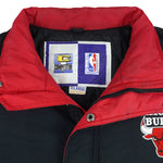 NBA (Competitor) - Chicago Bulls Zip & Button Up Windbreaker 1990s X-Large Vintage Retro Basketball