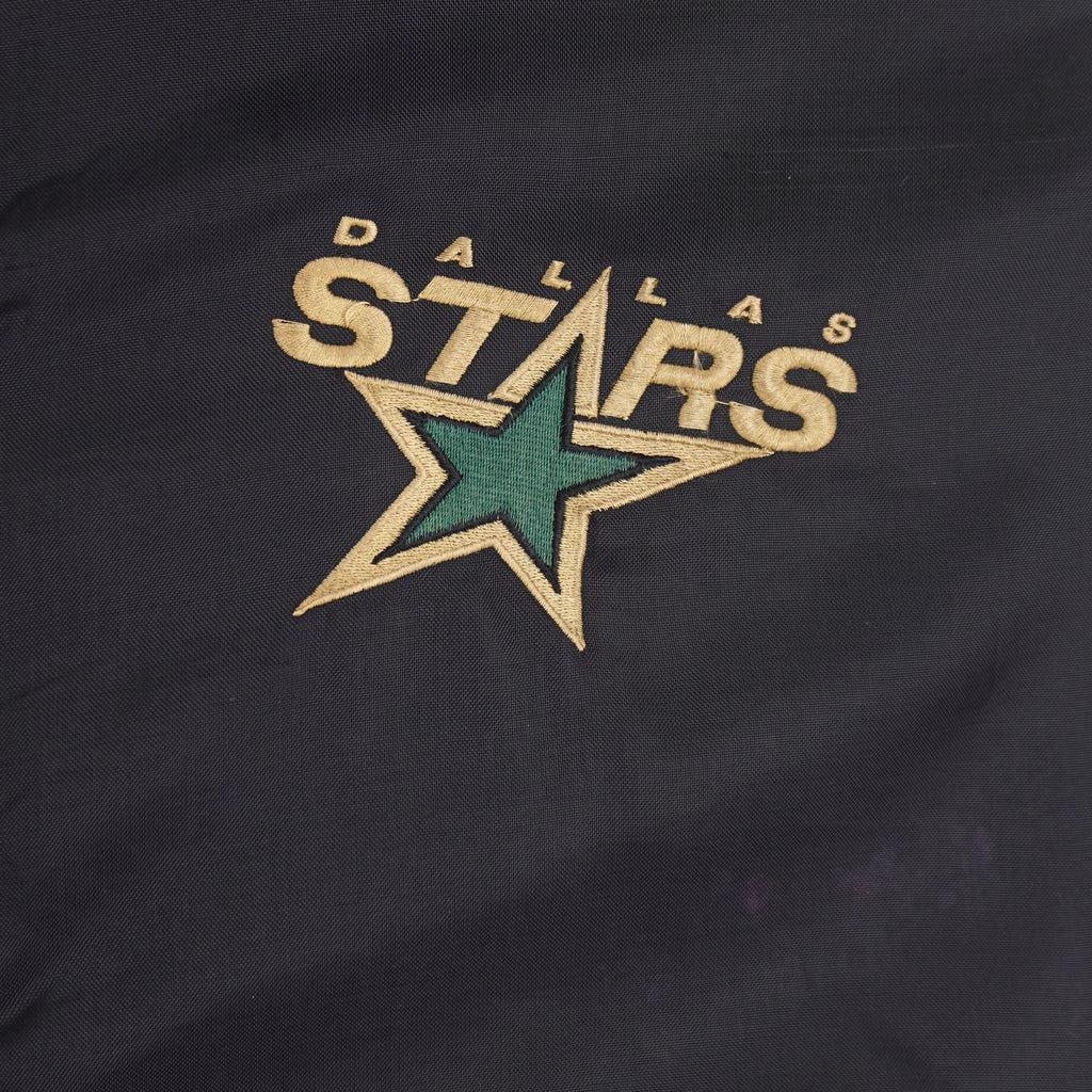 NHL (Pro Player) - Dallas Stars Zip-Up Puffer Jacket 1990s X-Large Vintage Retro Hockey