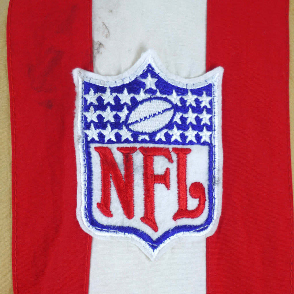 Reebok - Red & Gold San Francisco 49ers Puffer Jacket 1990s Large Vintage Retro Football