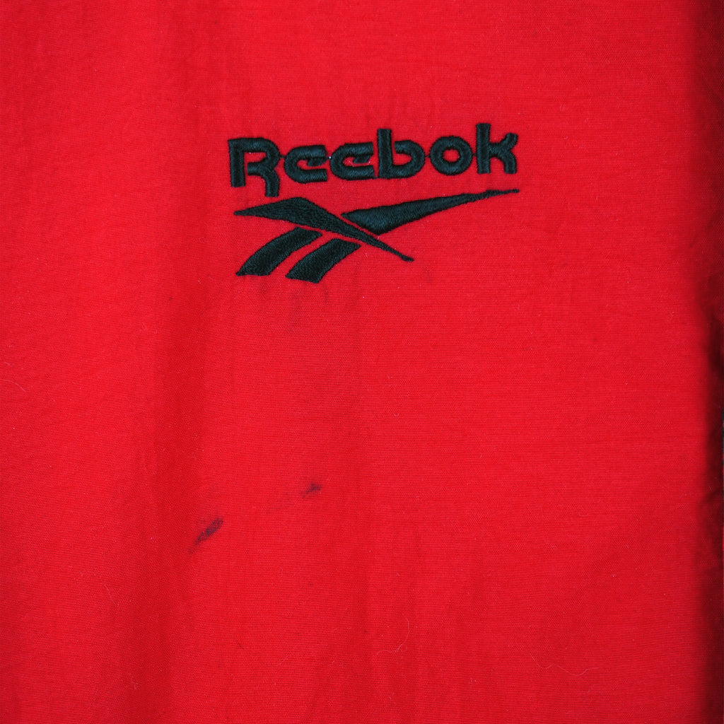 Reebok - Red & Gold San Francisco 49ers Puffer Jacket 1990s Large Vintage Retro Football