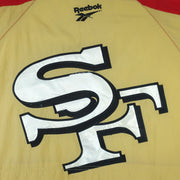 Reebok - Red & Gold San Francisco 49ers Puffer Jacket 1990s Large Vintage Retro Football