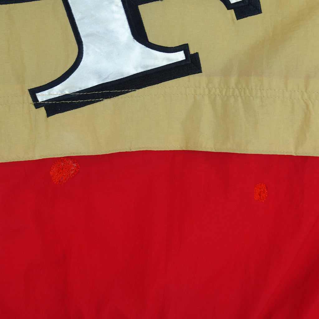 Reebok - Red & Gold San Francisco 49ers Puffer Jacket 1990s X-Large