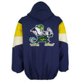 Vintage Starter - Notre Dame Fighting Irish Big Logo Pullover Jacket 1990s Large in blue