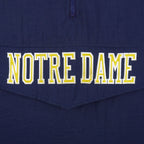 Vintage Starter - Notre Dame Fighting Irish Big Logo Pullover Jacket 1990s Large in blue