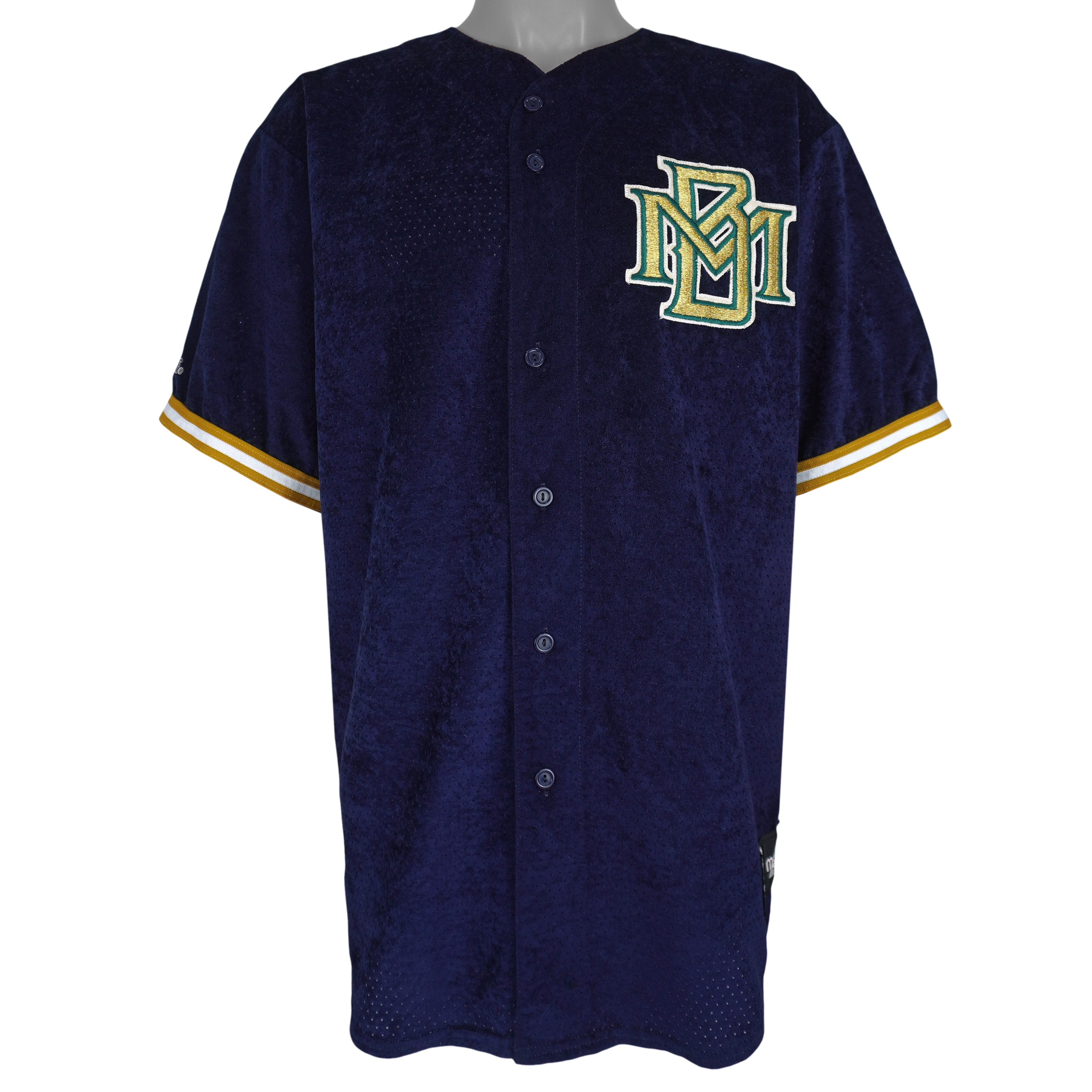 MLB (Majestic) - Milwaukee Brewers Mesh Baseball Jersey T-Shirt 1990s Large Vintage Retro Baseball
