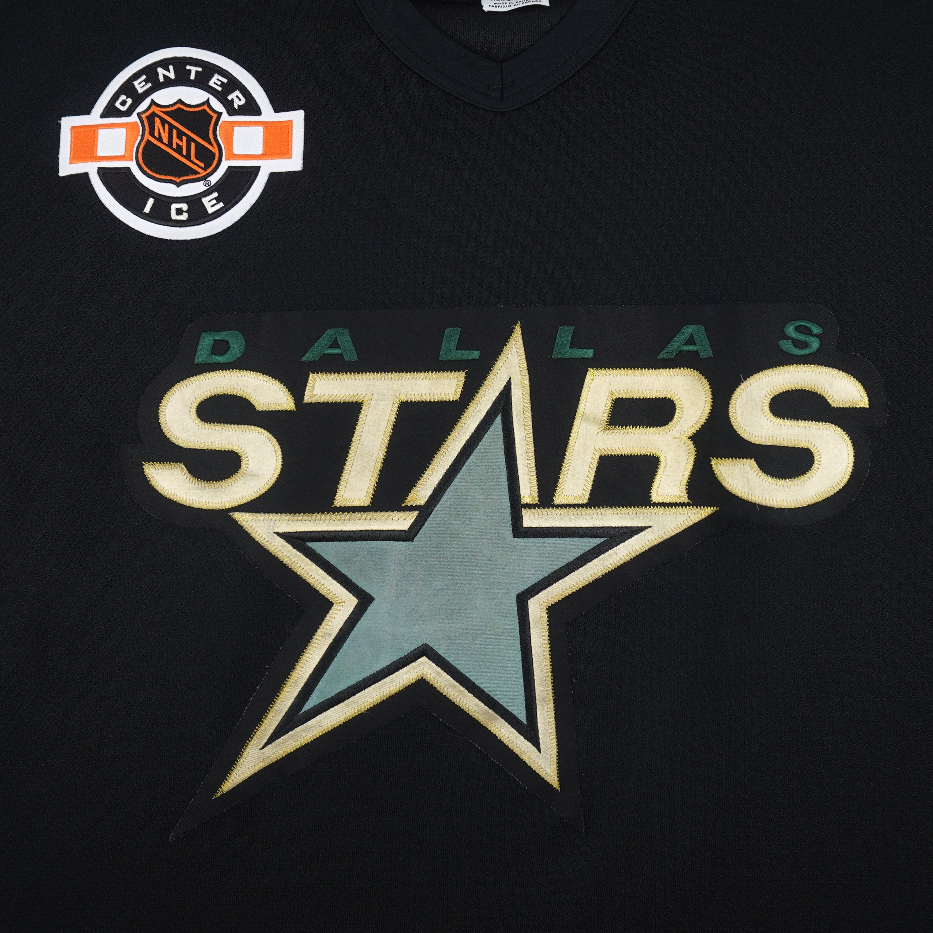 NHL (CCM) - Black Dallas Stars Hockey Jersey 1990s X-Large Vintage Retro Hockey