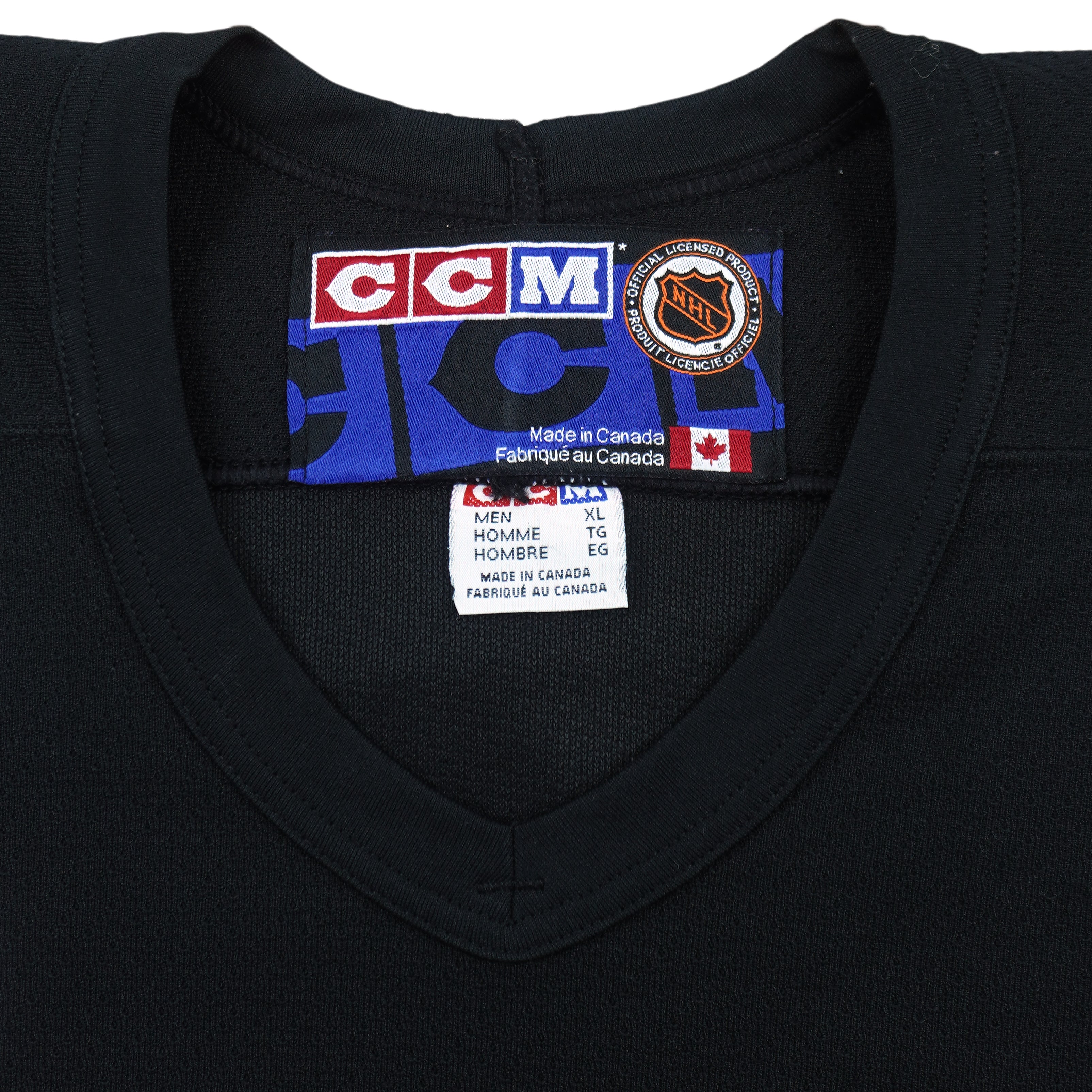 NHL (CCM) - Black Dallas Stars Hockey Jersey 1990s X-Large Vintage Retro Hockey