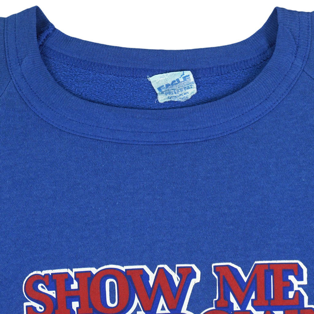 MLB (Eagle) - Kansas City Royals vs. St. Louis Cardinals Matchup Sweatshirt 1980s Medium Vintage Retro Baseball