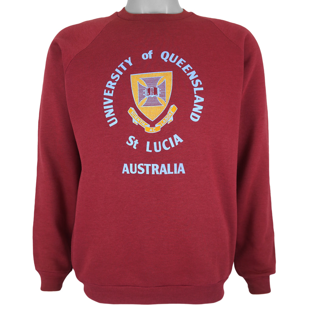 Vintage - University of Queensland St. Lucia Crewneck Sweatshirt 1980s Medium Vintage Retro