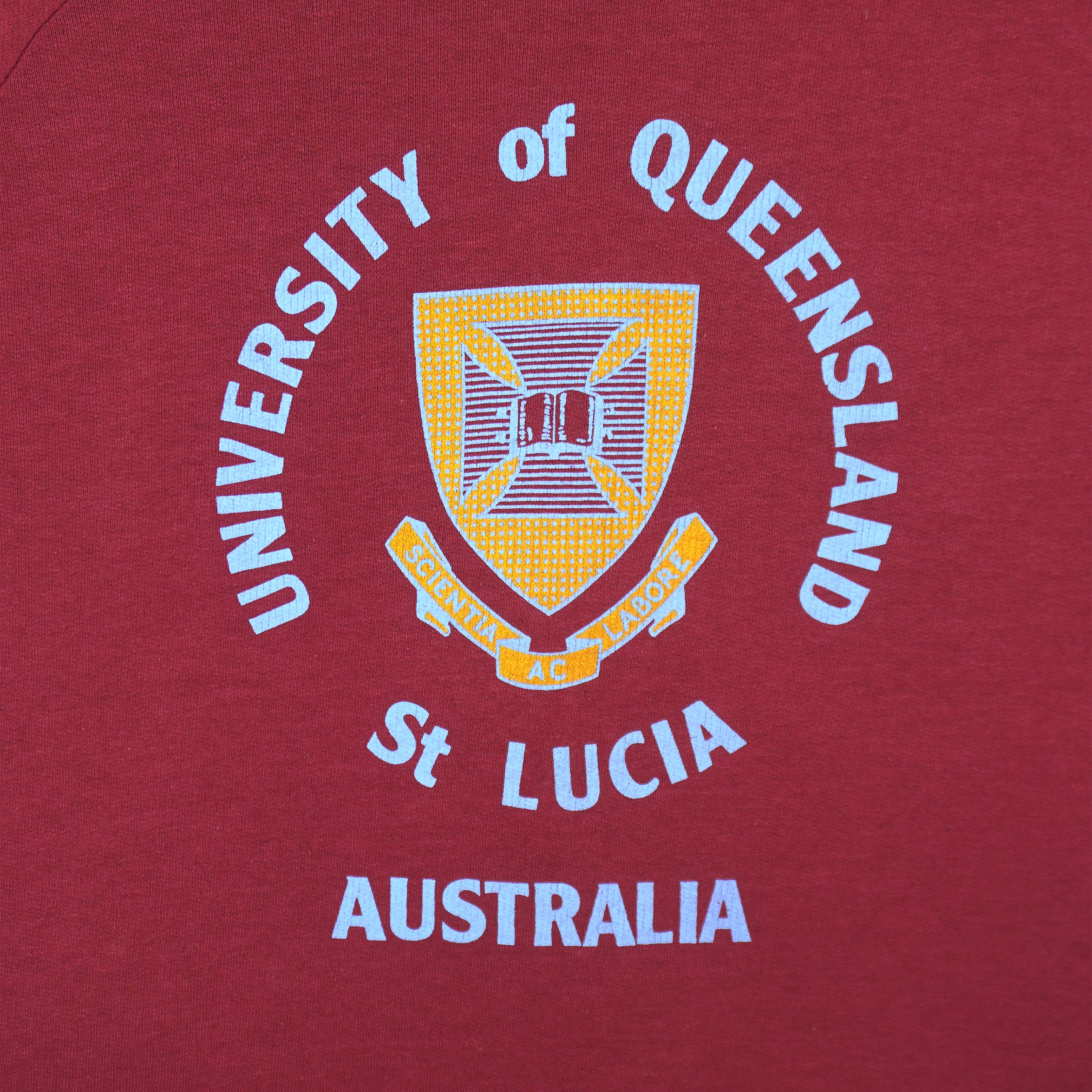 Vintage - University of Queensland St. Lucia Crewneck Sweatshirt 1980s Medium Vintage Retro