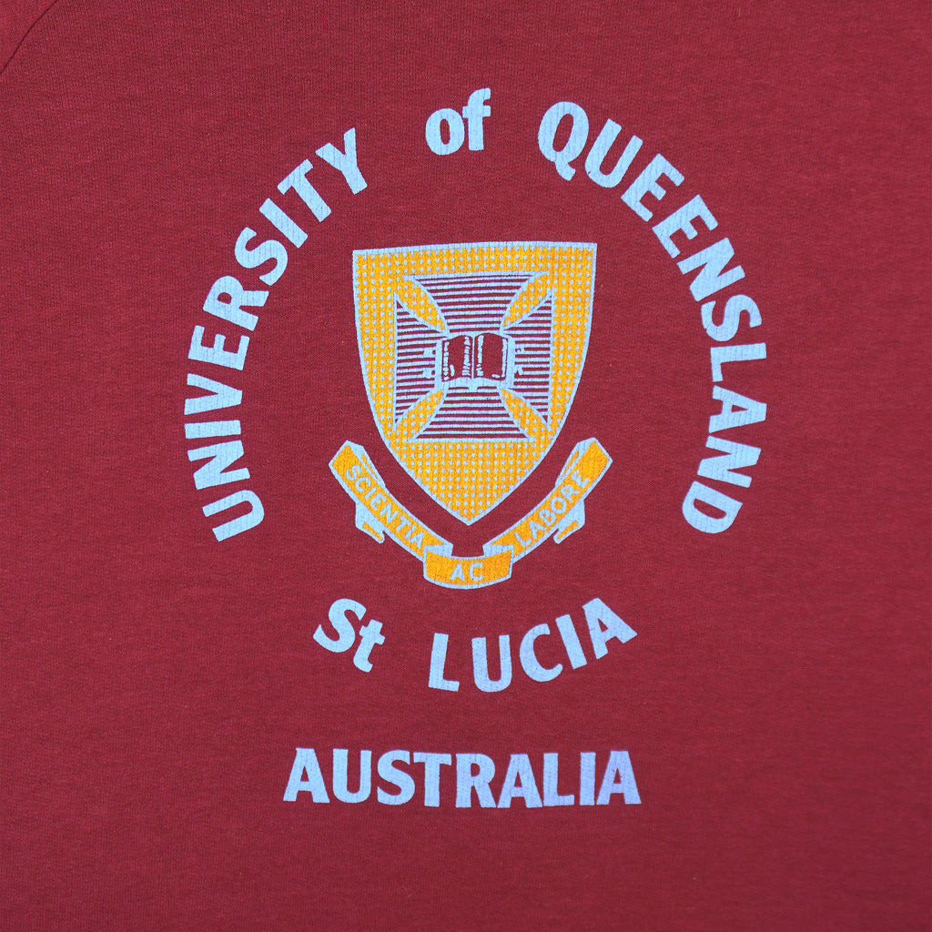 Vintage - University of Queensland St. Lucia Crewneck Sweatshirt 1980s Medium Vintage Retro