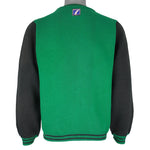 NBA (Logo 7) - Green & Black Dallas Mavericks Crew Neck Sweatshirt 1990s Large Vintage Retro Basketball