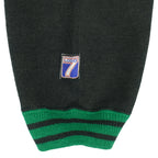 NBA (Logo 7) - Green & Black Dallas Mavericks Crew Neck Sweatshirt 1990s Large Vintage Retro Basketball