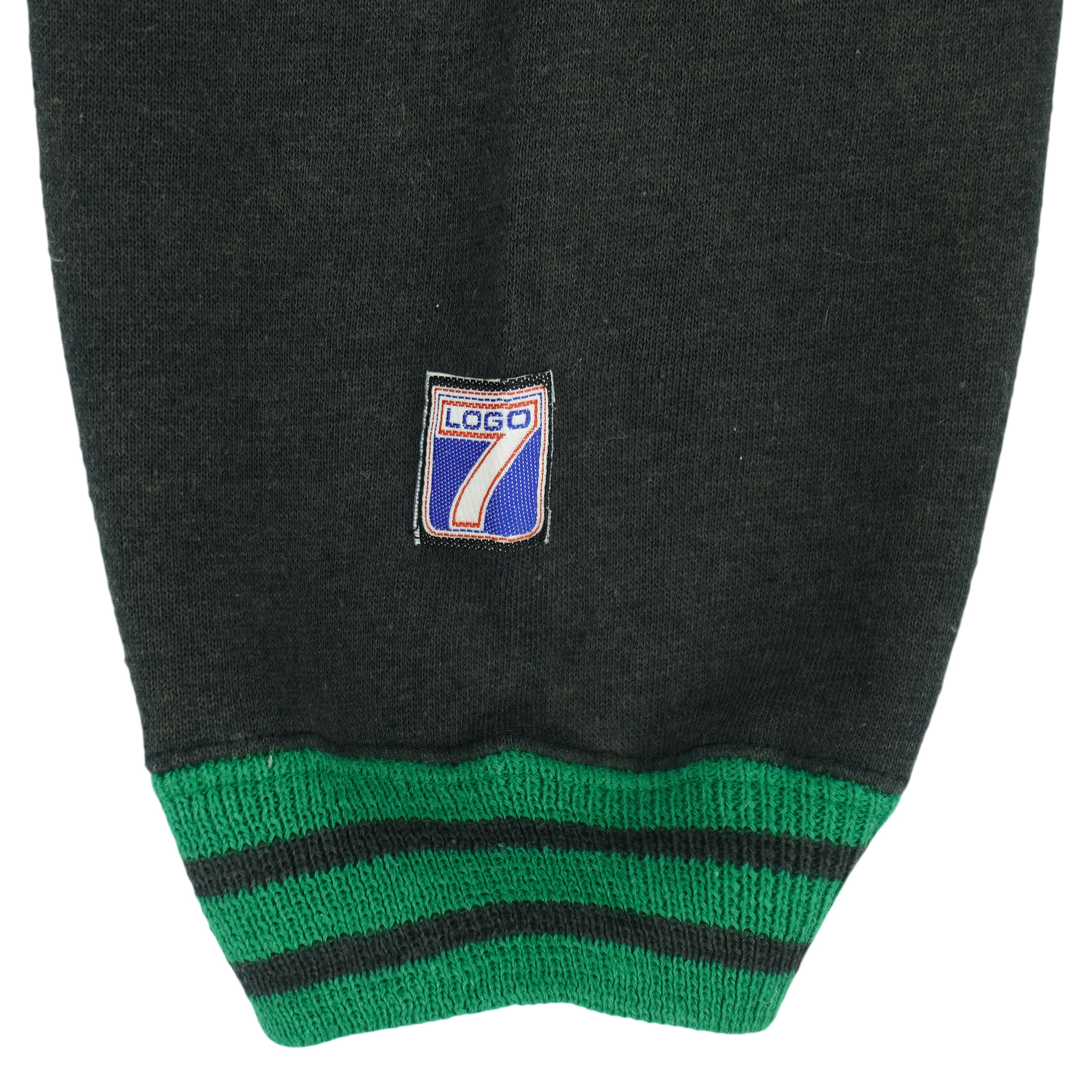 NBA (Logo 7) - Green & Black Dallas Mavericks Crew Neck Sweatshirt 1990s Large Vintage Retro Basketball