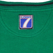 NBA (Logo 7) - Green & Black Dallas Mavericks Crew Neck Sweatshirt 1990s Large Vintage Retro Basketball