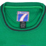 NBA (Logo 7) - Green & Black Dallas Mavericks Crew Neck Sweatshirt 1990s Large Vintage Retro Basketball