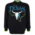 Vintage - Texas Longhorn Skull Crew Neck Sweatshirt 1990s Medium Vintage Retro