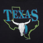 Vintage - Texas Longhorn Skull Crew Neck Sweatshirt 1990s Medium Vintage Retro