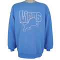 NFL (Artex) - Detroit Lions Embroidered Crew Neck Sweatshirt 1990s X-Large Vintage Retro Football