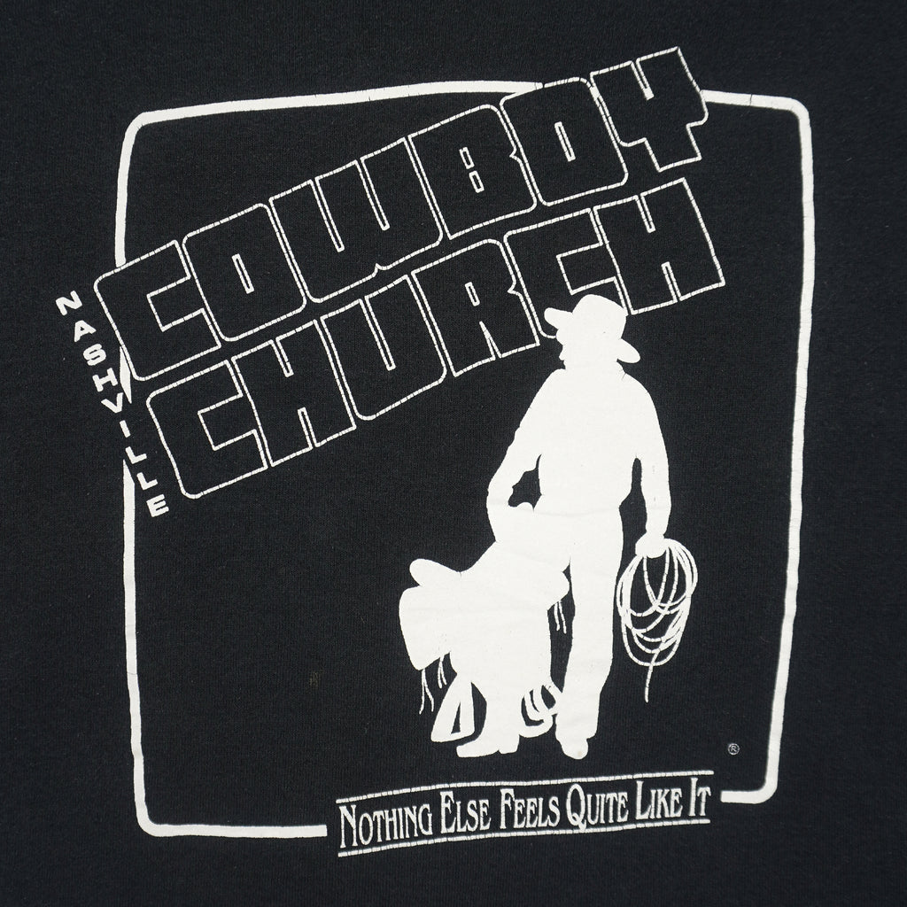Vintage (Fruit Of The Loom) - Cowboy Church Nashville Sweatshirt 1990s Large Vintage Retro