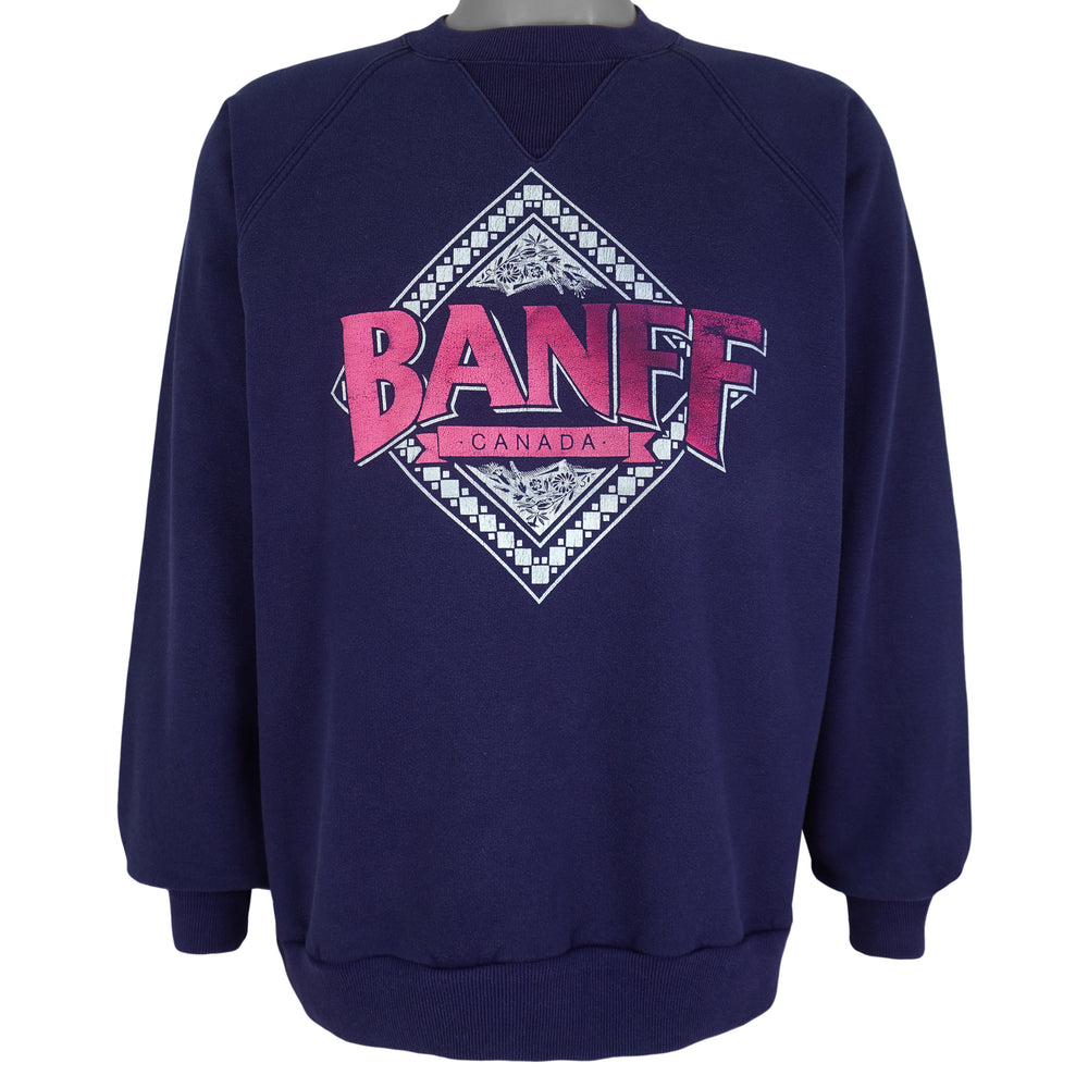 Vintage (Super Weights) - Banff Canada Crew Neck Sweatshirt 1990s X-Large Vintage Retro
