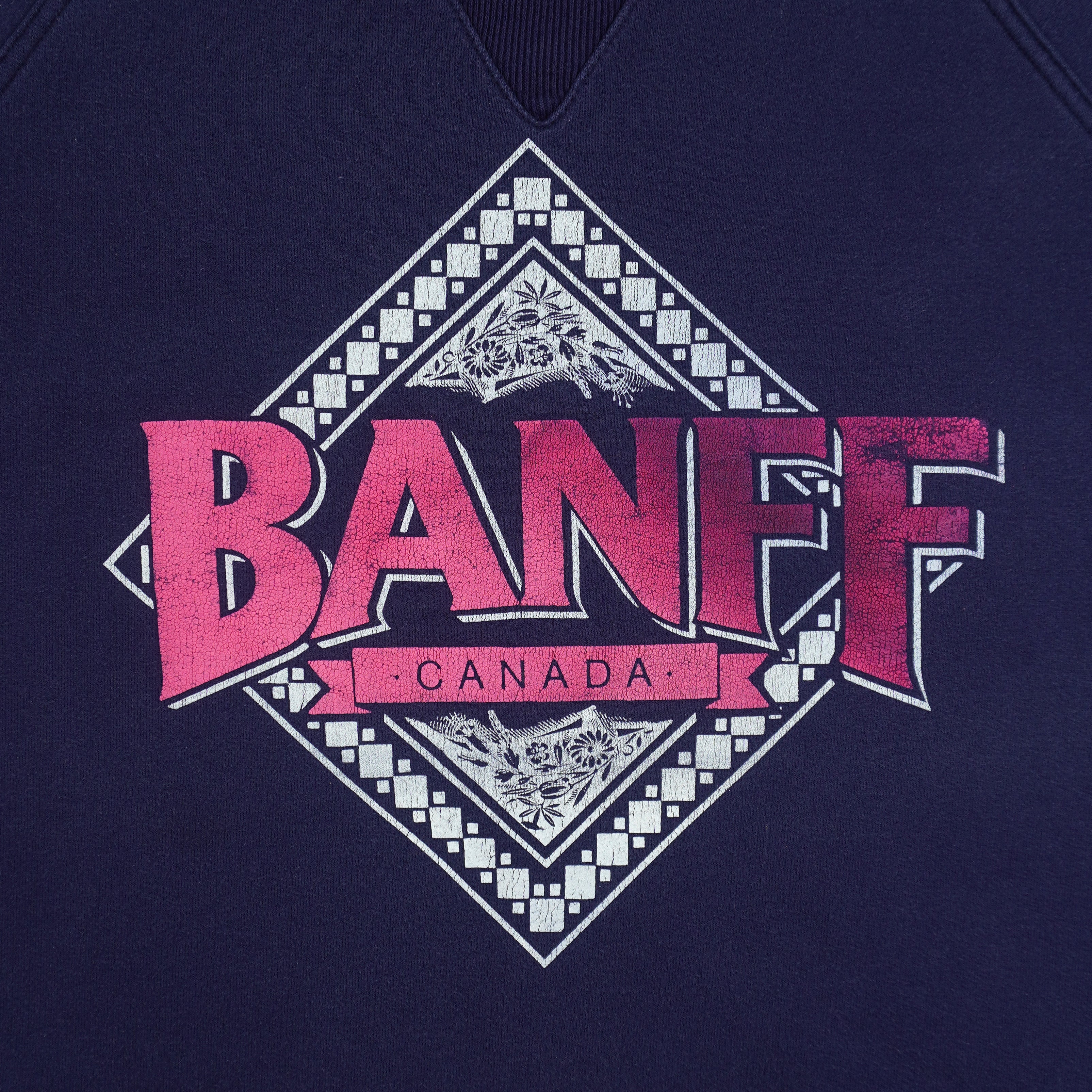 Vintage (Super Weights) - Banff Canada Crew Neck Sweatshirt 1990s X-Large Vintage Retro