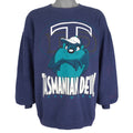 Looney Tunes (H.L.Miller) - Tasmanian Devils Taz Wear Spell-Out Sweatshirt 1990s Large Vintage Retro