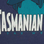 Looney Tunes (H.L.Miller) - Tasmanian Devils Taz Wear Spell-Out Sweatshirt 1990s Large Vintage Retro