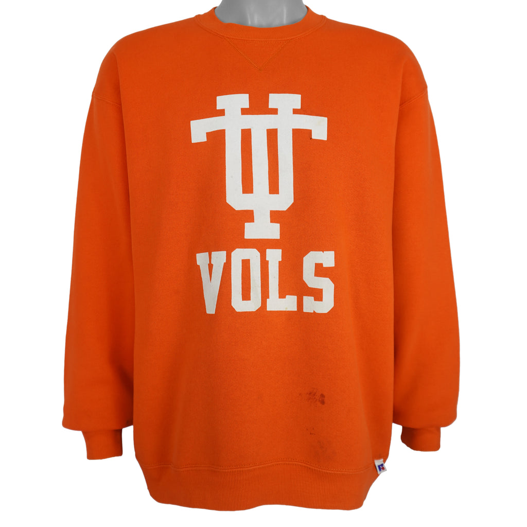 NCAA (Russell Athletic) - Tennessee Volunteers Crew Neck Sweatshirt 1990s Large Vintage Retro